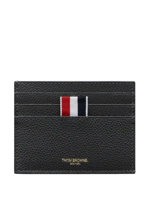 Thom Browne pebble-grain note compartment card holder Grey MAW031L00198