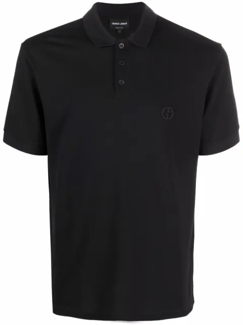 Giorgio Armani classic short-sleeve polo shirt Black 8NSF70SJCNZ