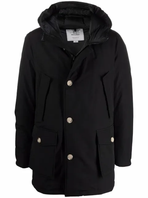 Woolrich down-feather hooded coat Black CFWOOU0483MRUT0001
