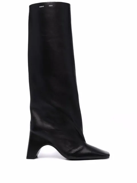 Coperni Bridge square toe boots Black COPSH03857