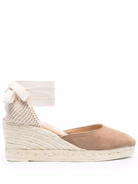 Manebi ankle-tie espadrilles Brown W19WL
