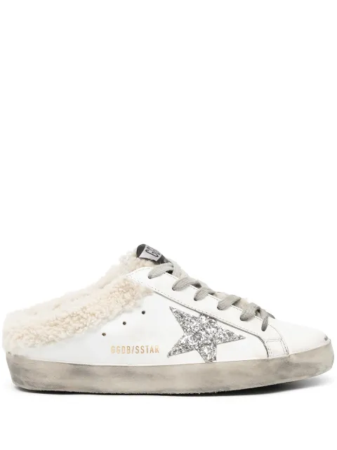 Golden Goose Super-Star Sabot shearling-lined sneakers White GWF00110F002306