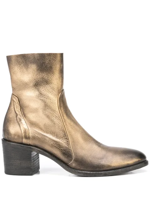 Madison Maison metallic-effect ankle boots Gold P2577