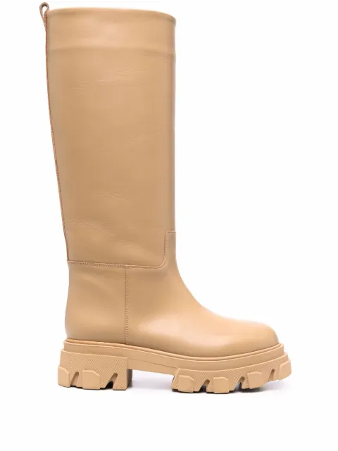 GIABORGHINI Perni 07 leather boots Neutrals PERNI07