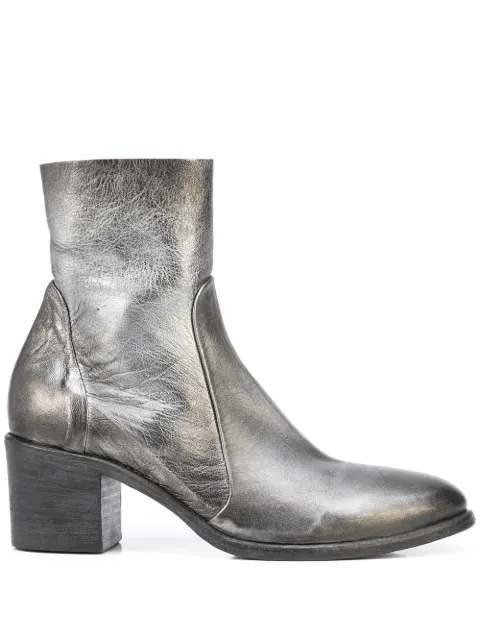 Madison Maison metallic-effect ankle boots Silver P2577