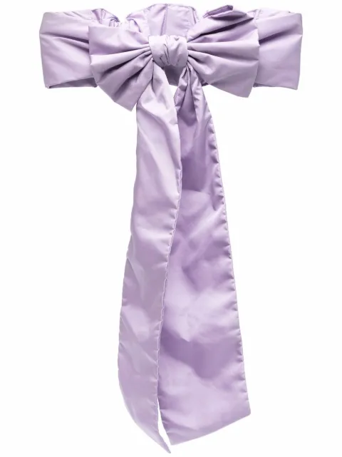 RED(V) bow-detail waist belt Purple QT0B29BAA