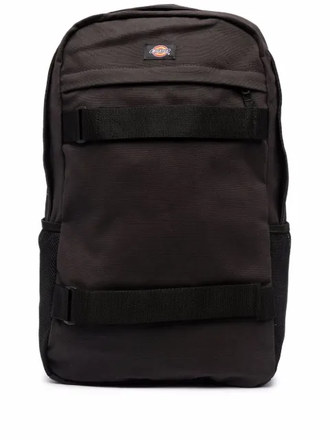Dickies Construct logo-patch zipped backpack Black DK0A4XF9BLK1I21