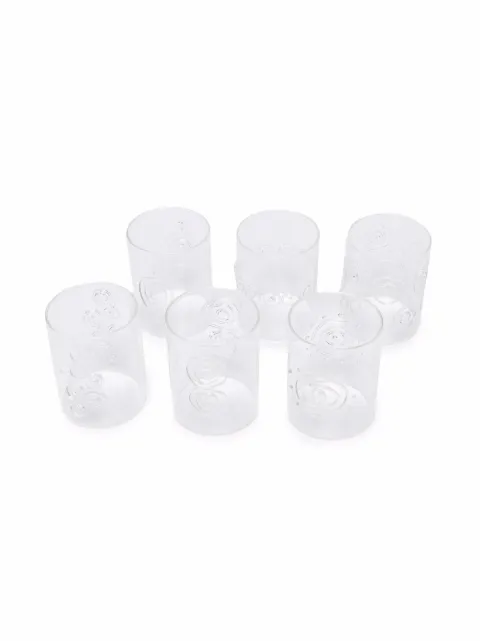 10 CORSO COMO swirl-detail set of 6 glasses White 9911461D