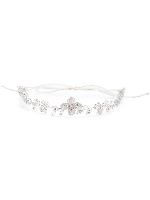 Jennifer Behr Gayle crystal-embellished circlet Silver 50UC20