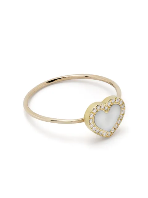 Jennifer Meyer 18kt yellow gold heart diamond ring Gold JMJYGDMOPINLAYXSHEARTR