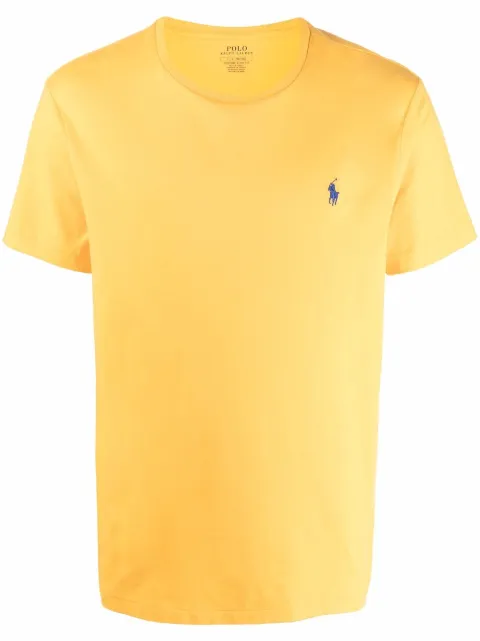 Polo Ralph Lauren embroidered-logo short-sleeved T-shirt Yellow 710671438233