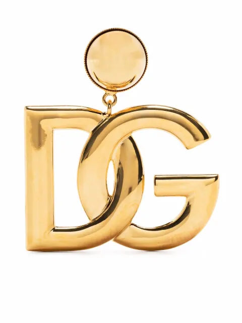 Dolce & Gabbana DG-logo clip-on earrings Gold WEN6P3W1111
