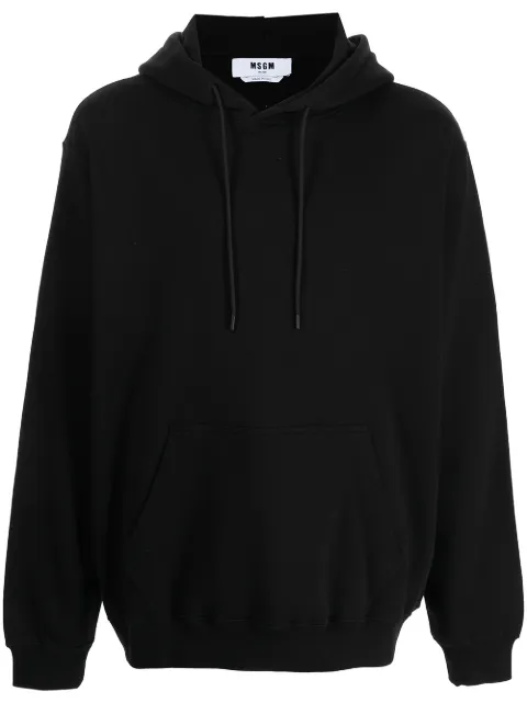 MSGM logo print hoodie Black 2000MM53520000099