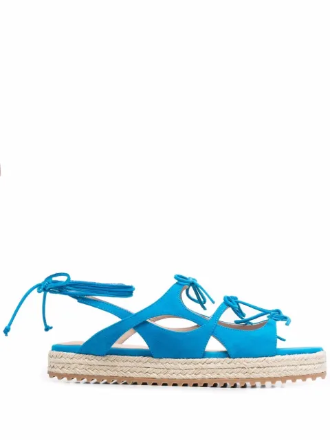 Scarosso Sweet Lace sandals Blue SWEETLACESANDLBLSUED