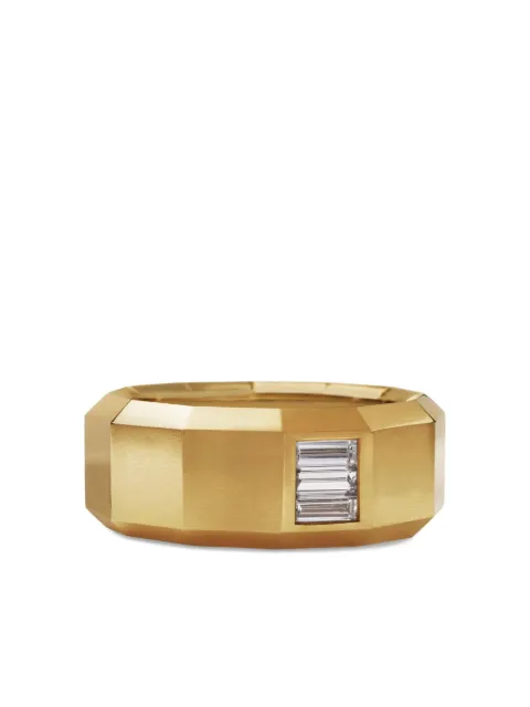 David Yurman 18kt yellow gold Faceted diamond ring (10mm) Gold R25324M88ADI