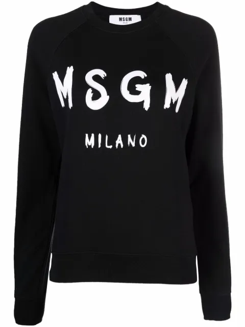 MSGM logo-print sweatshirt Black 2000MDM51320000099
