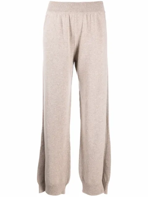 Barrie tapered-leg cashmere trousers Neutrals C159698