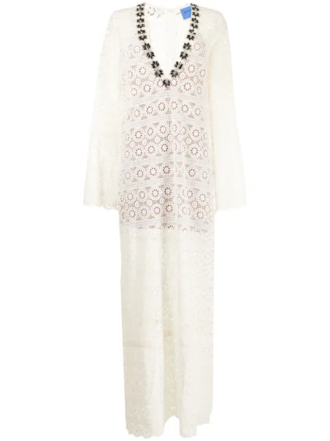 Macgraw Mythology cotton maxi dress White P017