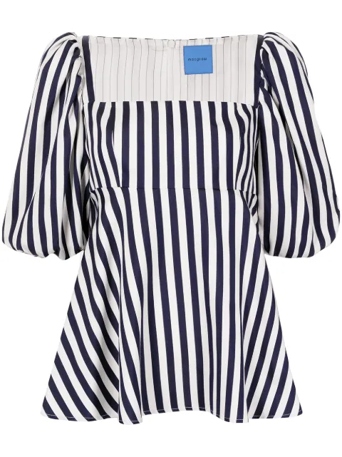 Macgraw Vienna striped top Blue P013