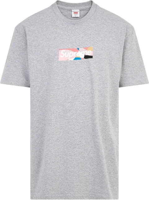 Supreme x Emilio Pucci Box Logo crew neck T-shirt Grey SU10604