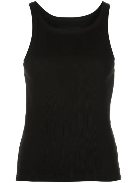Nili Lotan ribbed cotton tank top Black 11330K65