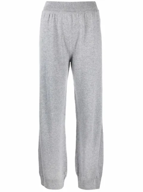Barrie tapered-leg cashmere trousers Grey C159698
