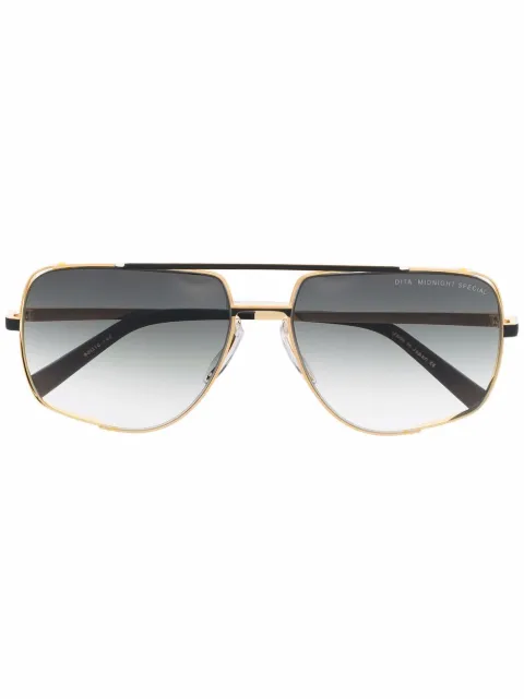 Dita Eyewear Midnight Special navigator-frame sunglasses Gold DRX2010MBLKGLD60MIDNIGHT