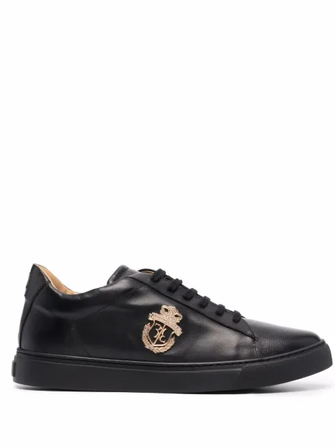 Billionaire Crest low-top sneakers Black BBCOMSC2919BLE001N