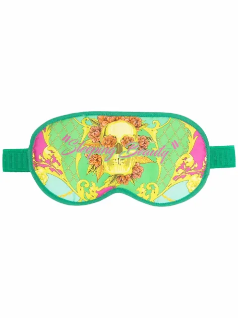 Philipp Plein skull-print sleep mask Green FAAAUAA0081PTE003N