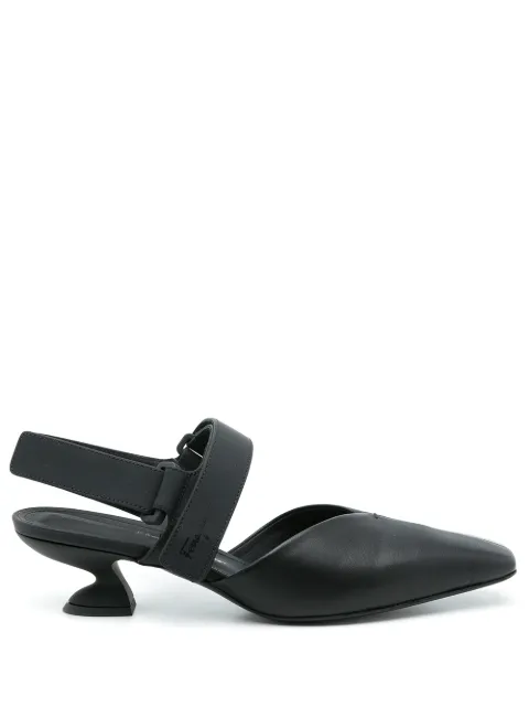 Ferragamo square-toe 45mm pumps Black 747898
