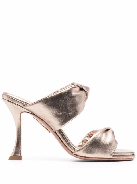 Aquazzura Twist 95 sandals Gold TWIHIGS0NPLLCO