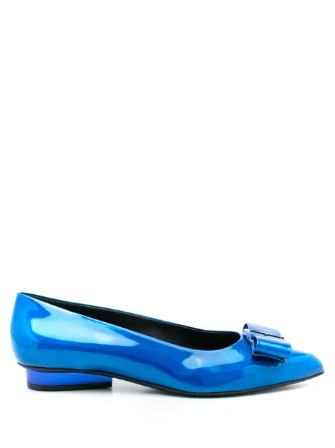 Ferragamo Viva ballet flat shoes Blue 748453