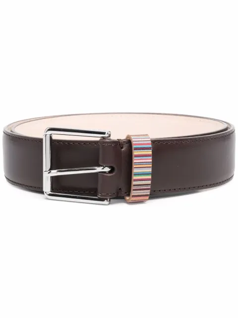 Paul Smith contrast stripe belt Brown M1A4950BMULKE