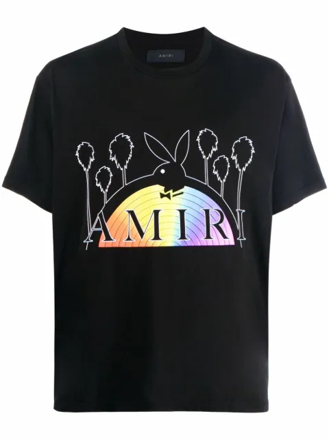 AMIRI x Playboy rainbow T-shirt Black MJLT014