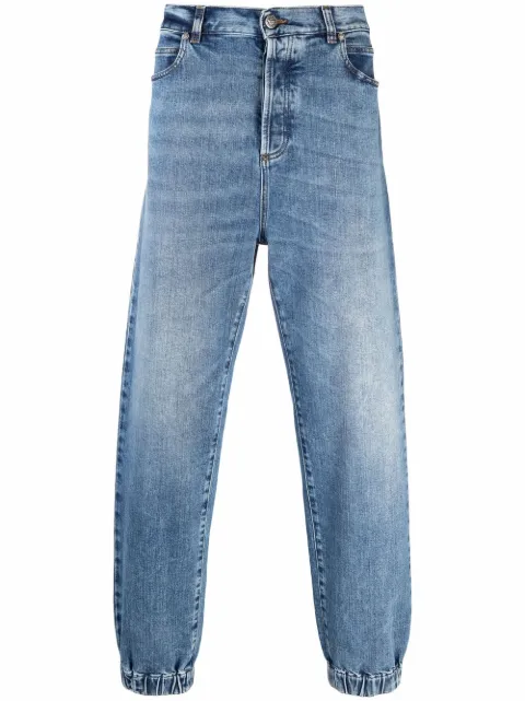 Balmain faded slim-fit jeans Blue WH1MD010142D