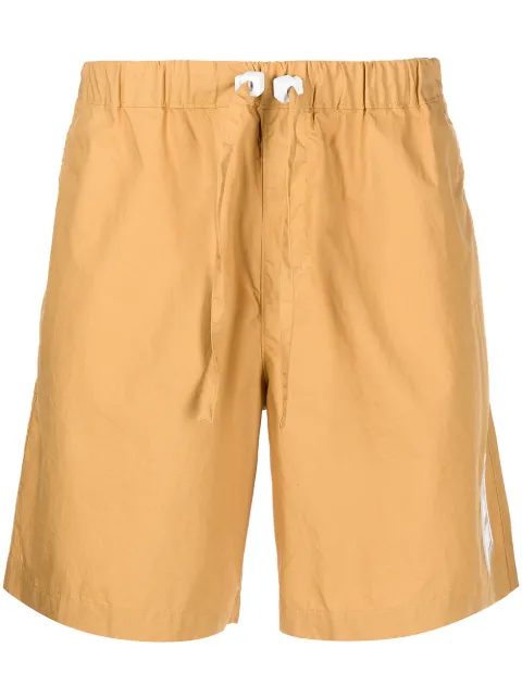 ROMEO HUNTE crinkled drawstring-waist shorts Yellow SS21SH44