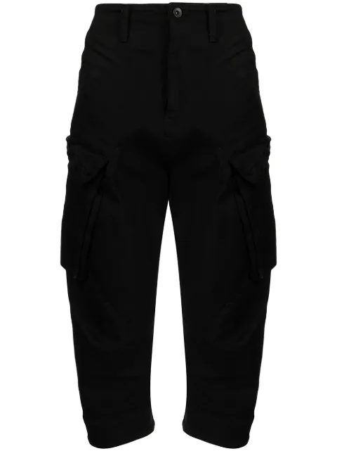 Julius cargo denim trousers Black 747PAM10BK