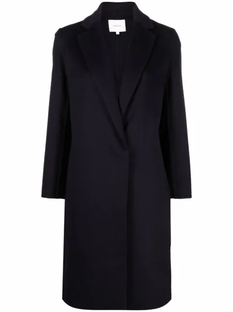 Vince single-breasted fitted coat Blue VS92091304
