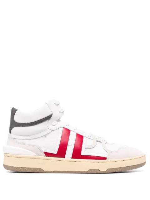 Lanvin logo-patch lace-up sneakers White FMSKDK01NASHA21