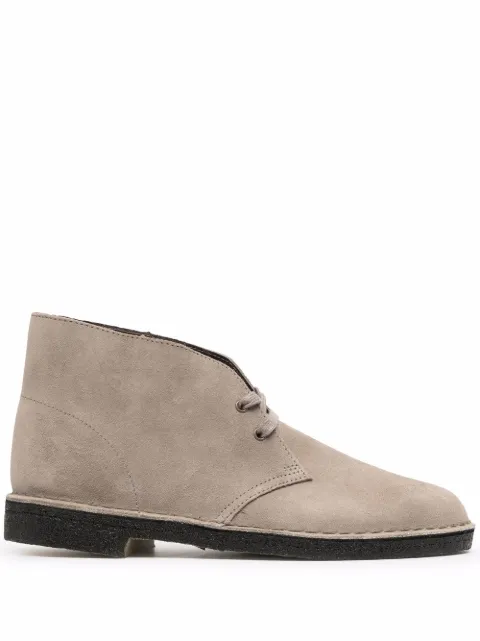 Clarks Originals lace-up suede desert boots Grey 161792