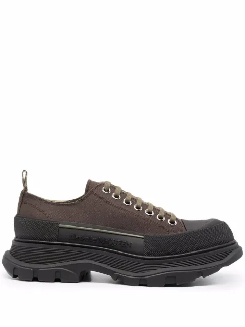 Alexander McQueen Tread Slick lace-up sneakers Green 604257W4L51