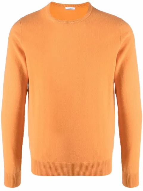 Malo round neck jumper Orange UMA008F1K02