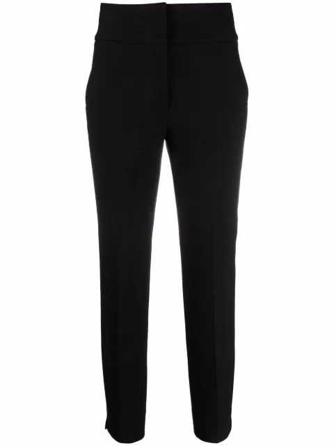 Peserico high-rise slim-fit trousers Black P0460501934