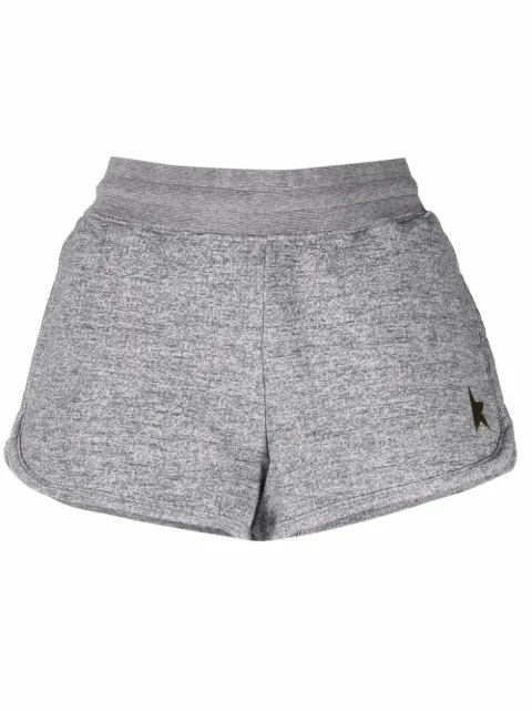 Golden Goose embroidered-logo shorts Grey GWP00879P000522