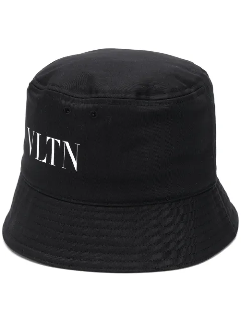 Valentino Garavani logo-print bucket hat Black YHGA11UXI