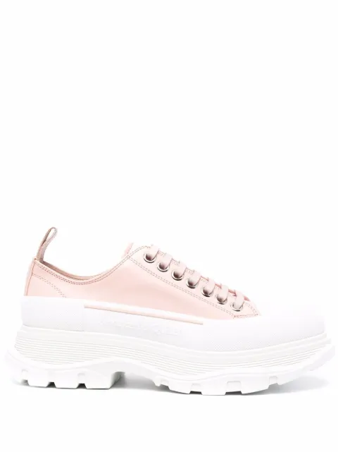 Alexander McQueen Tread Slick lace-up sneakers Pink 633902WHZ62