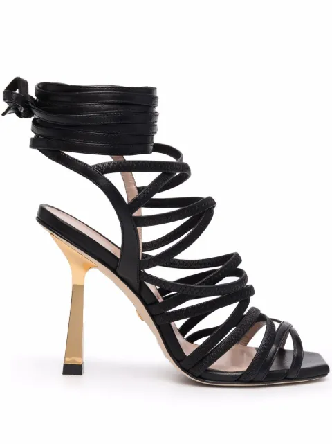 Stuart Weitzman Jaxie 100mm sandals Black S5389DSNON9