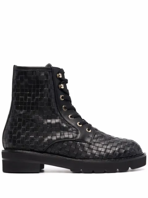 Stuart Weitzman Mila leather boots Black S5660WOVBLK