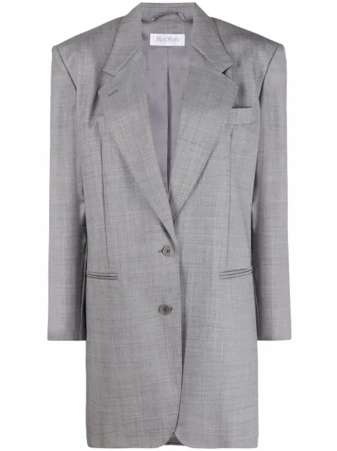 Max Mara boxy fit blazer Grey 10460819600