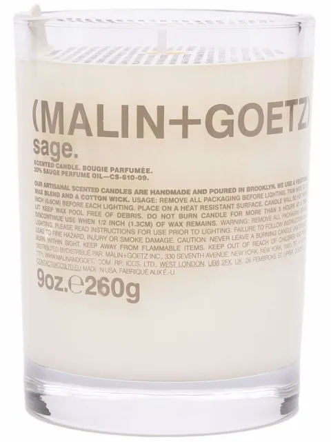 MALIN+GOETZ Sage glass candle White CS61009